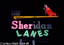 Sheridan Lanes neon