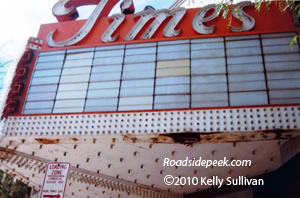 Times Theatre marquee Rockford IL