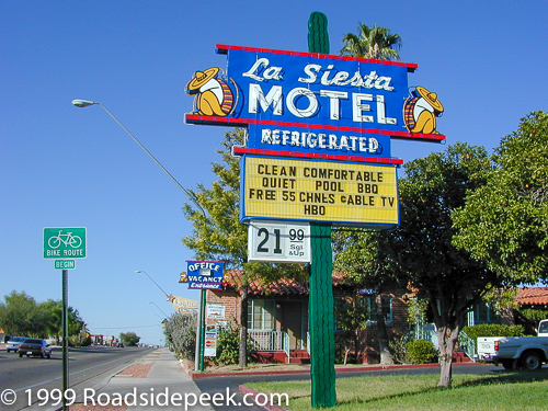 La Siesta Motel Sign