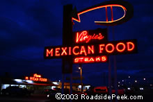 Virgie's Restaurant Gallup Neon